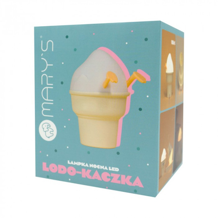 Dětské noční LED světlo 1W 3000-6500K Teplé a studené USB dobíjecí 1200mAh Žlutá|Bílá MARY'S LODO-BAG