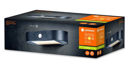 Nástěnné svítidlo fasádní nástěnné svítidlo 4W 3000K ENDURA Style Solar Oval S Wall Sensor LEDVANCE