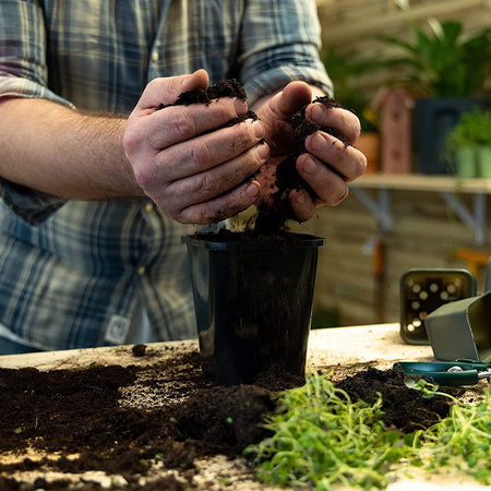 5x produkční květináč na sazenice. prošívání. setí semínek zeleniny. 11x11x12 cm