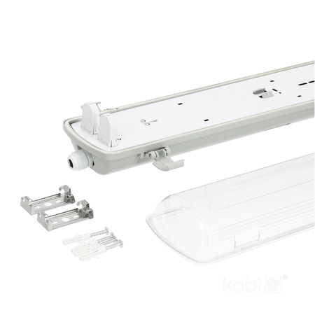 Hermetické svítidlo LED G13 IP65 Grey Hermic Kobi