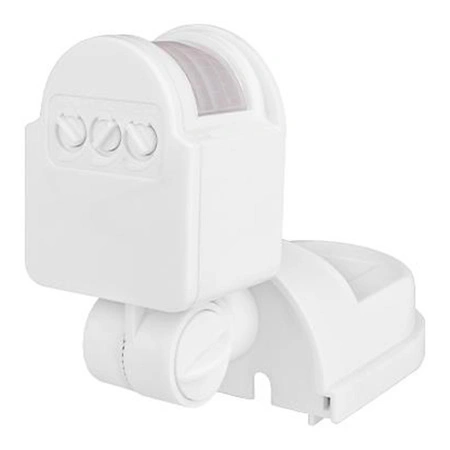 PIR venkovní detektor pohybu IP44 Bílý