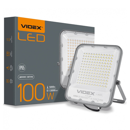 Reflektor LED Halogenový 100W 13000lm 5000K IP65 šedý VIDEX DAVIS