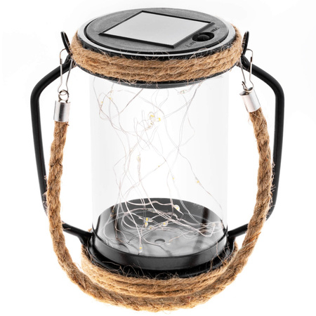 LED solární lampa Venkovní zahradní závěsná stojací lucerna 3000K IP44 soumrakový senzor