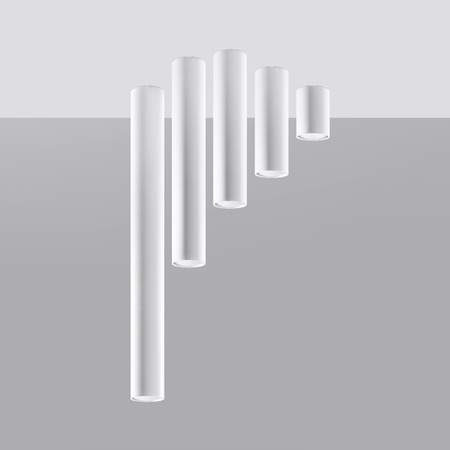 Svítidlo pro povrchovou montáž LAGOS GU10 Halogen Spot Tuba 60cm Bílá SOLLUX