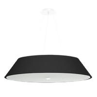 LED závěsné stropní svítidlo VEGA 5xE27 Lustr 70 cm černý SOLLUX