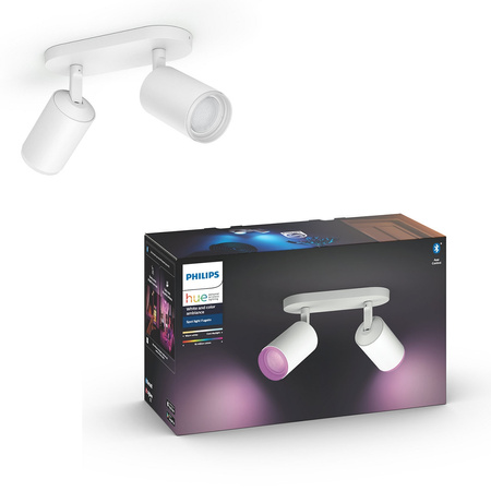 Philips HUE bílá a barevná Ambiance Lamp Fugato 2x5.5W Bluetooth Zigbee 8718696171516