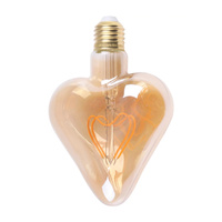 Dekorativní LED žárovka E27 Heart Filament 2,3W 170lm 2000K Warm Vintage Amber GOLDLUX(Polux)