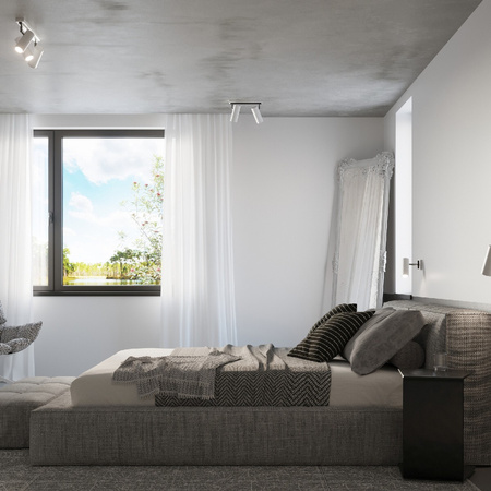 LED DIREZIONE GU10 Nástěnné svítidlo Pohyblivá bílá SOLLUX