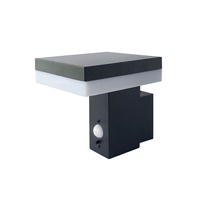 Solární zahradní lampa Venkovní nástěnná lampa 6W 370lm 4000K Neutrální IP44 Černá Solaris Kobi