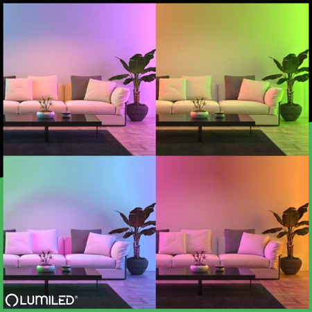 Žárovka LED E14, B35 Svíčka 5W = 40W 450lm RGB Stmívatelná CCT Inteligentní TUYA WiFi SMART SAYO LUMILED