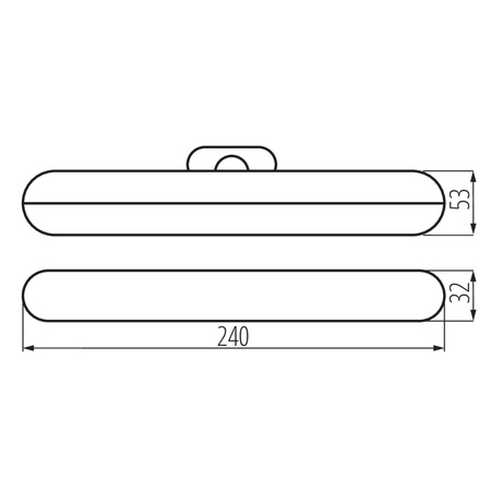 Stolní stolní lampa Školní kancelářská noční lampa Nastavitelný LED pásek 2W 160lm CCT Dobíjecí obdélníková bílá Caliza Kanlux