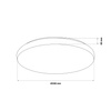Plafond LED stropní svítidlo 17W 1900lm 4000K neutrální 120° bílá IP44 Pirius Sanico Goldlux