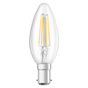 LED žárovka B35 svíčka B15d 4W = 40W 470lm 2700K teplá bílá 300° Retrofit Filament CLASSIC Osram