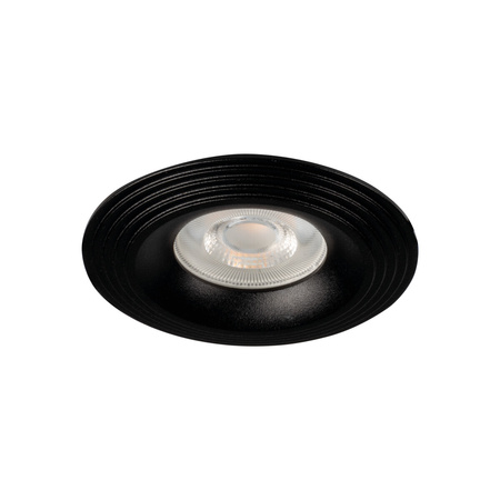 Stropní svítidlo LIGLO DSO GU10/GU5,3 Round Matte Black KANLUX pro zápustnou montáž