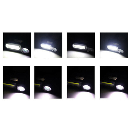 Dobíjecí čelová svítilna 250lm XPE + COB LED 7 režimů VAYOX