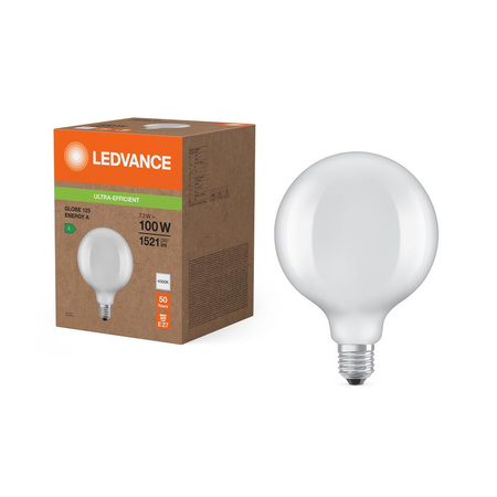LED žárovka Sphere E27 G125 7,2W = 100W 1521lm 4000K neutrální bílá 330° Ledvance