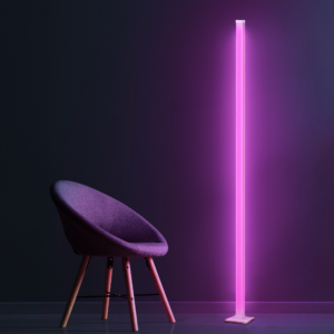 Stojací lampa 7W RGB měnící barvu Hudba Dálkové ovládání