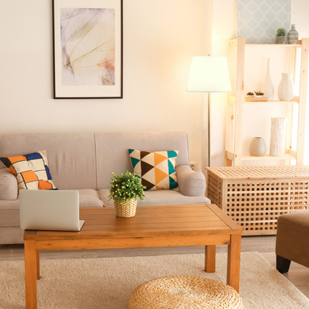 Stojací svítidlo E27 bílé zlato ELENA Sanico Goldlux