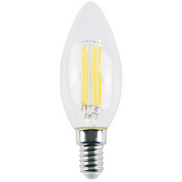 LED žárovka C37 E14 4,5W 550lm 4000lm neutrální 280° vlákno Sanico Goldlux