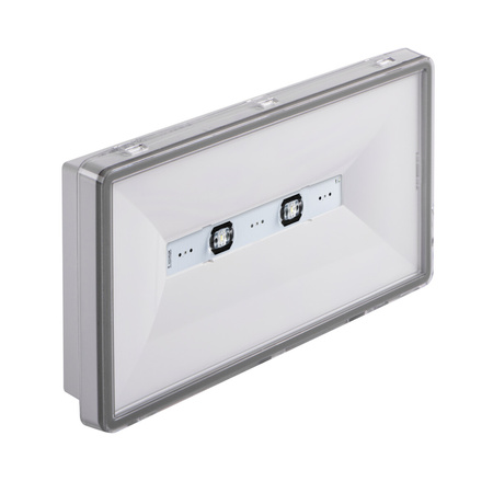 LED nouzová signální lampa 4,8W = 6,8W 5000K studená povrchová montáž bílá IP65 ONTEC Kanlux