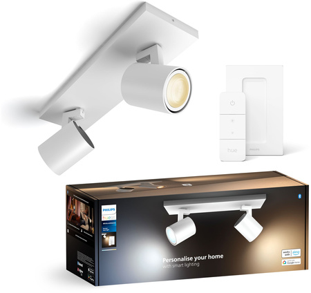 LED Spot Runner White 2x 4,2W CCT PHILIPS HUE Bluetooth Zigbee stropní světlo + stmívač