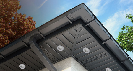 Halogenové Hermetické Koupelnové svítidlo IP44, Chrom AQUS + LED GU10 5W 4000K LUMILED