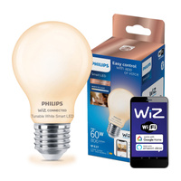 LED žárovka E27 A60 7W = 60W 2700-6500K FILAMENT SMART WiFi Philips WiZ