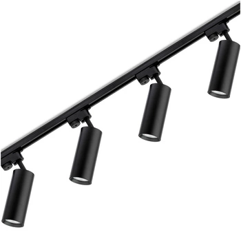 Osvětlovací lišta 2m + 4x reflektor lištový, GU10 Černá RITI LUMILED
