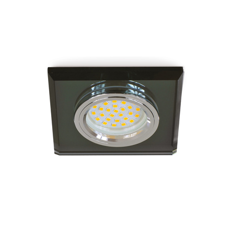 Zápustná montáž GU10 Halogenové zapuštěné bodové pletivo Black Square Kobi