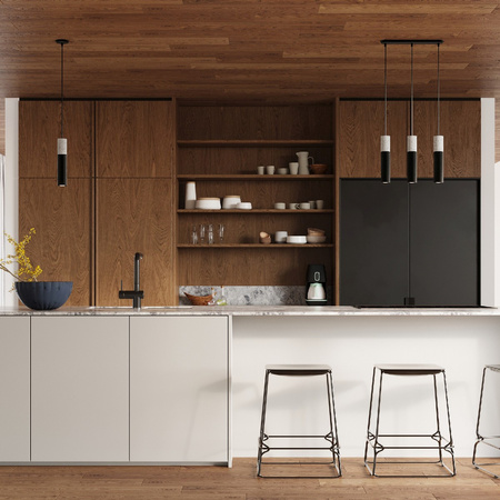 BORGIO 1 GU10 Loft Závěsné stropní svítidlo černé šedé SOLLUX