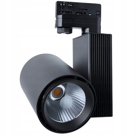 LED dráhové světlo 30W 4000K lampa pro 3fázové dráhy černá