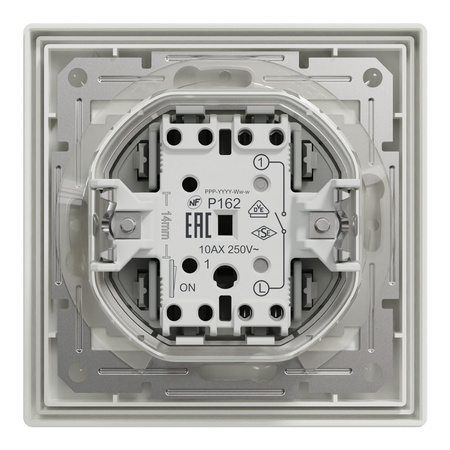 Jednopólový spínač světel s rámovým konektorem IP44 SCHNEIDER ASFORA