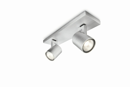 LED RUNNER stropní svítidlo 2x GU10 Reflektor pohyblivé svítidlo Hliník PHILIPS