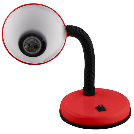 Stolní lampa Školní Noční E27, Nastavitelná Červená LUMILED