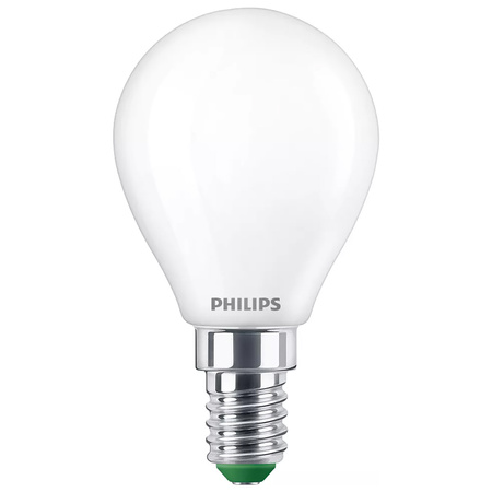 LED žárovka E14 Ball P45 2,3W = 40W 485lm 210lm/W 2700K Warm 300° CLASS A UltraEfficient Philips