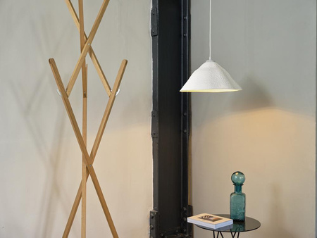 Dekorativní stropní závěsné svítidlo E27 s převisem bílý dekor Ledvance