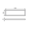 Montážní rám pro LED panely 120x30 Obdélníkový povrchový bílý ADTR KANLUX