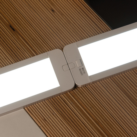Lineární světlo LED pod skříňku 9W 1200lm CCT obdélníkové bílé stmívatelné Daxa-M-Ir Kanlux