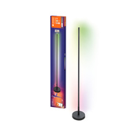 Chytrá LED stojací lampa 14W SMART+ WiFi RGB + RC s dálkovým ovládáním stmívatelná 140 cm černá FLOOR ROUND LEDVANCE