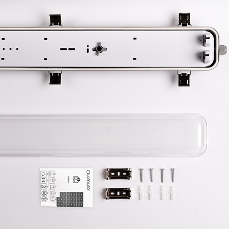 Hermetické Prachotěsné svítidlo 2x T8, G13 IP65 120cm OHLD-236 LUMILED