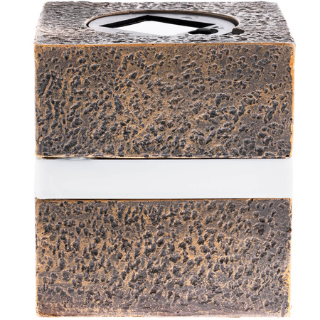 LED solární lampa Venkovní zahradní stojící kámen 3000K IP44 12cm soumrakový senzor