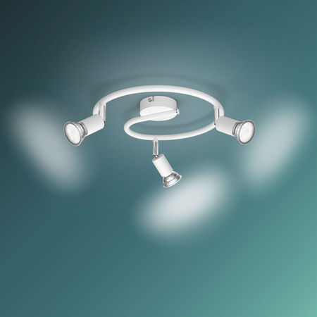 Stropní svítidlo LIMBALI 3x GU10 Nástěnné svítidlo Reflektor pohyblivý Bílá PHILIPS