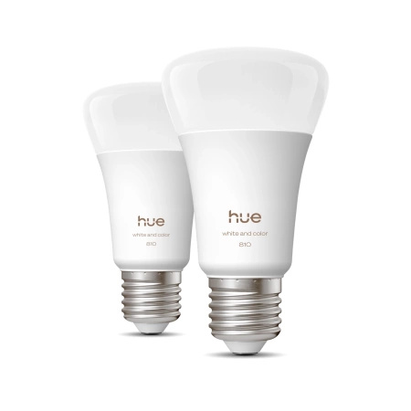2x LED žárovka E27 A60 6W = 60W 810lm 1800-20000K CCT + RGB SMART Smart Bluetooth ZigBee White and Color Ambiance Philips HUE