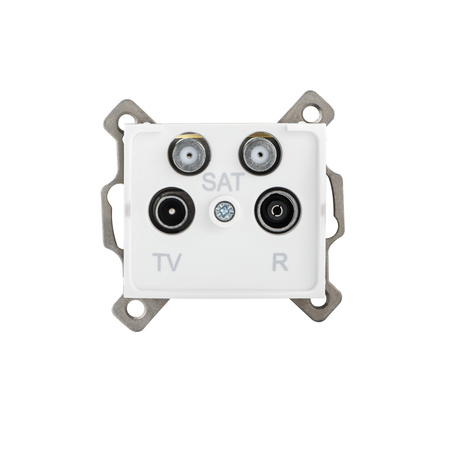 Svorkovnice TV-2xSAT čtvercová bílá LOGI Kanlux