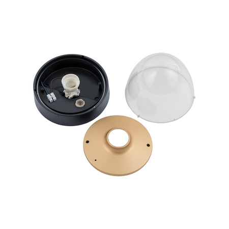 Venkovní stropní zahradní lampa NOOK 7976 E27 IP44 Spot Black and Gold Nowodvorski