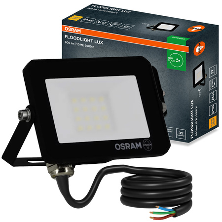 LED reflektor Halogenový venkovní reflektor 10W 3000K 900lm IP65 FLOODLIGHT LUX OSRAM