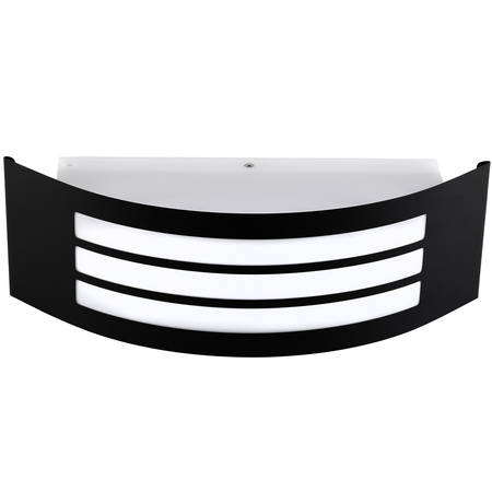 Zahradní nástěnná lampa E27, IP44 Černá FREESIA LUMILED