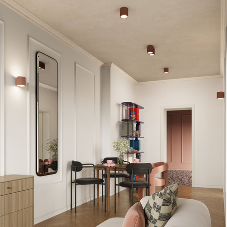 Povrchová montáž 2x GU10 hliník Mokka Aura Deep Space SL.1805 Sollux