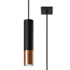 LOOPEZ 1 GU10 Závěsné stropní svítidlo Elegantní černá-měď SOLLUX