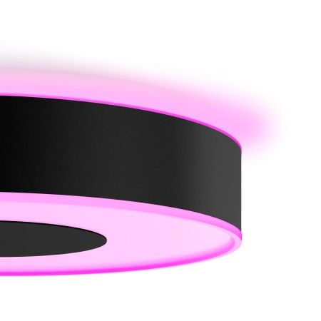 LED stropní svítidlo INFUSE L Black 52,5W CCT RGB PHILIPS HUE Bluetooth Zigbee